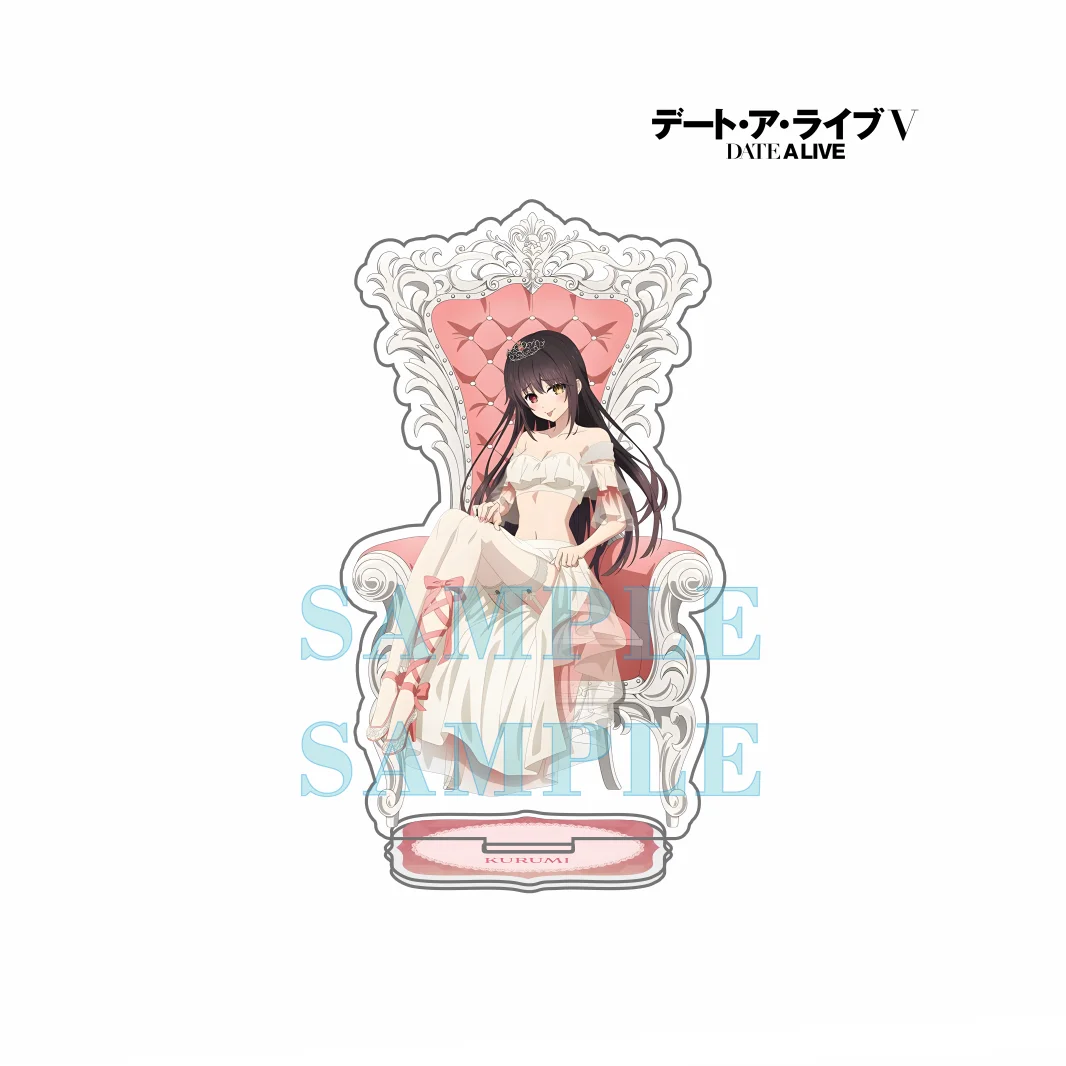 Anime DATE A LIVE 10th Anniversary Acrylic Stand keychain Tohka Yatogami/Kurumi Tokisaki/Origami Cosplay Prop Decor Gif