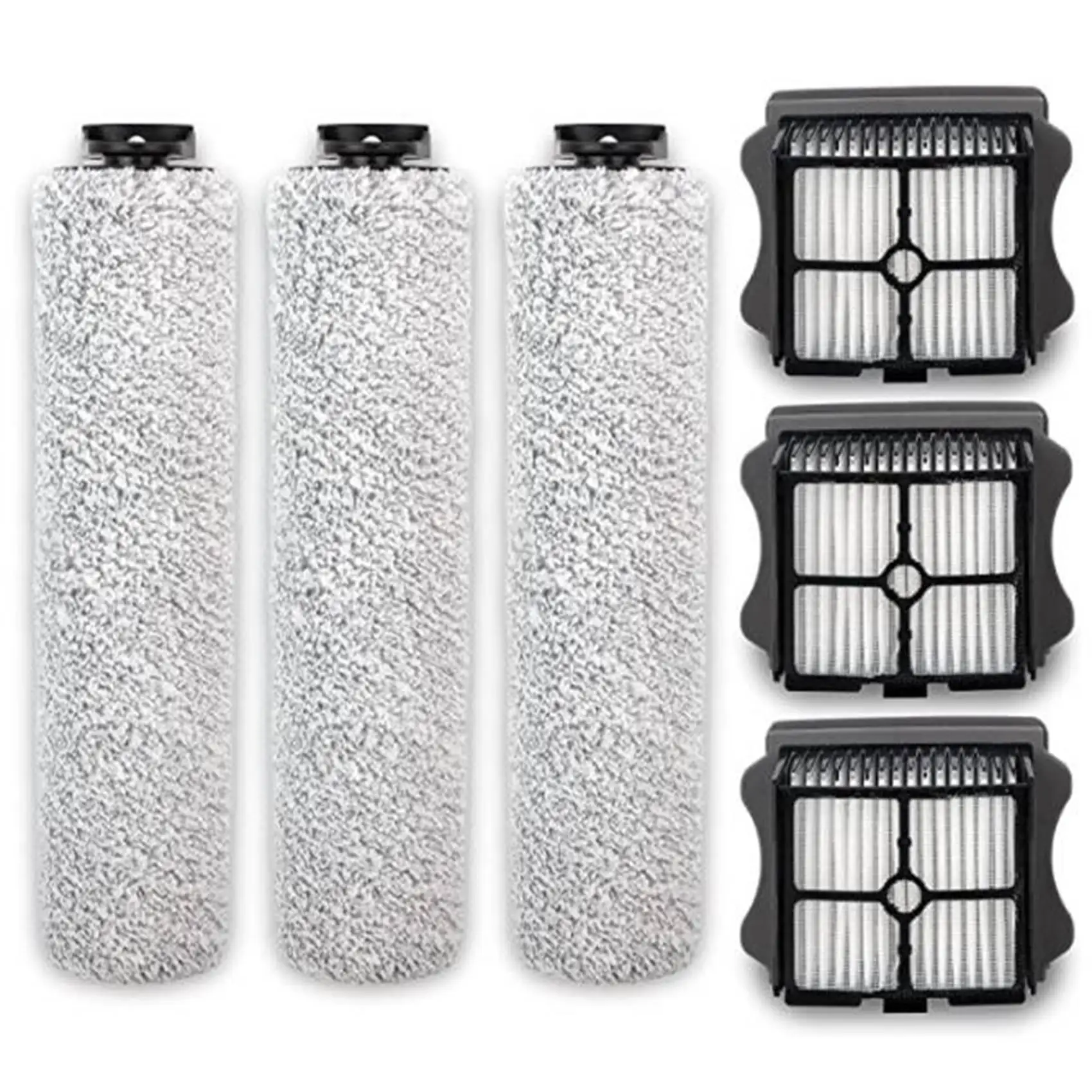 استبدال فرشاة الأسطوانة ومجموعة مرشح متوافق ل Tineco الطابق واحد S3 و IFloor 3 فراغ الرطب الجاف اللاسلكي