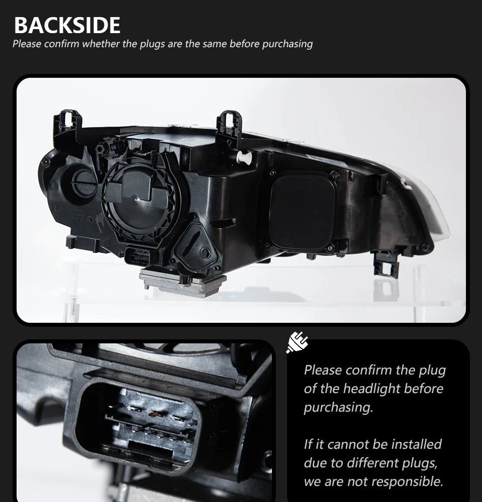 Für 2007–2013 BMW X5 Scheinwerferbaugruppe E70 Modell, neue Angel-Eye-Tagfahrlichter und LED-Scheinwerfer