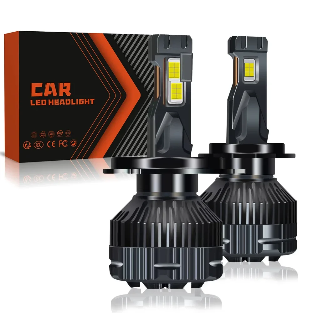 

H4 H7 Liquid-cooled copper-tube car LED Headlight 50W 20000LM H1 H8 H9 H11 9005 9006 9012 V45 Auto led headlights 6000K 12V