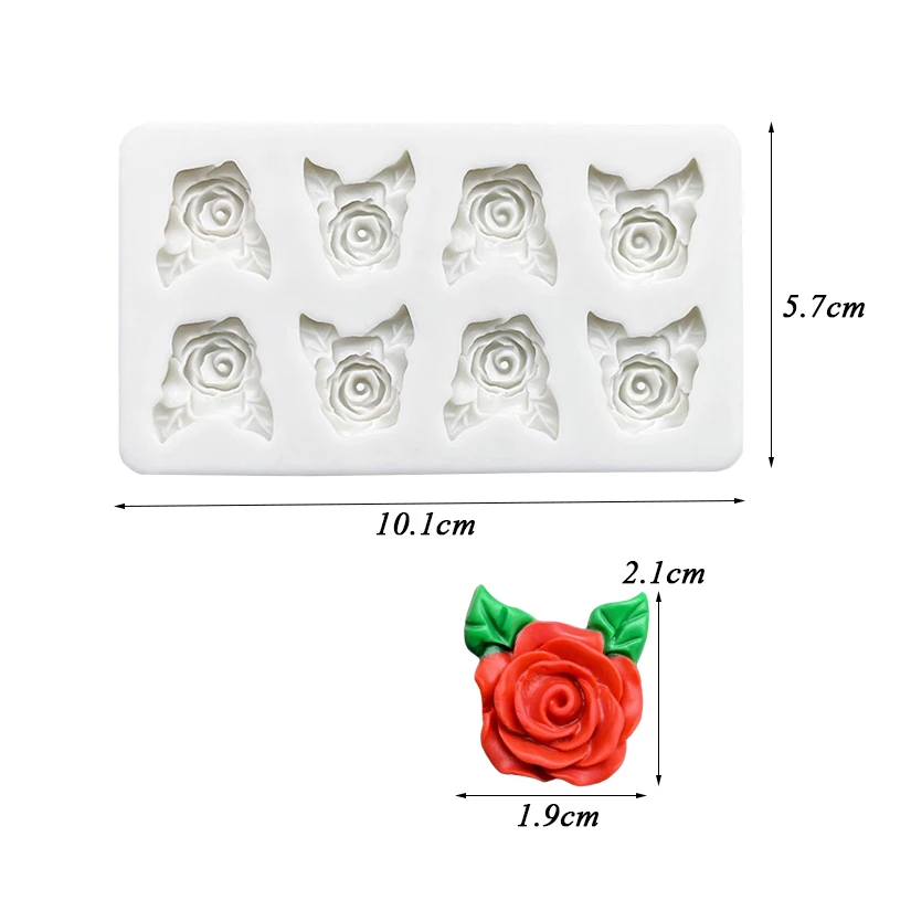 Flower Rose Silicone Mold Sugarcraft Chocolate Cupcake Baking Mold Fondant Cake Decorating Tools