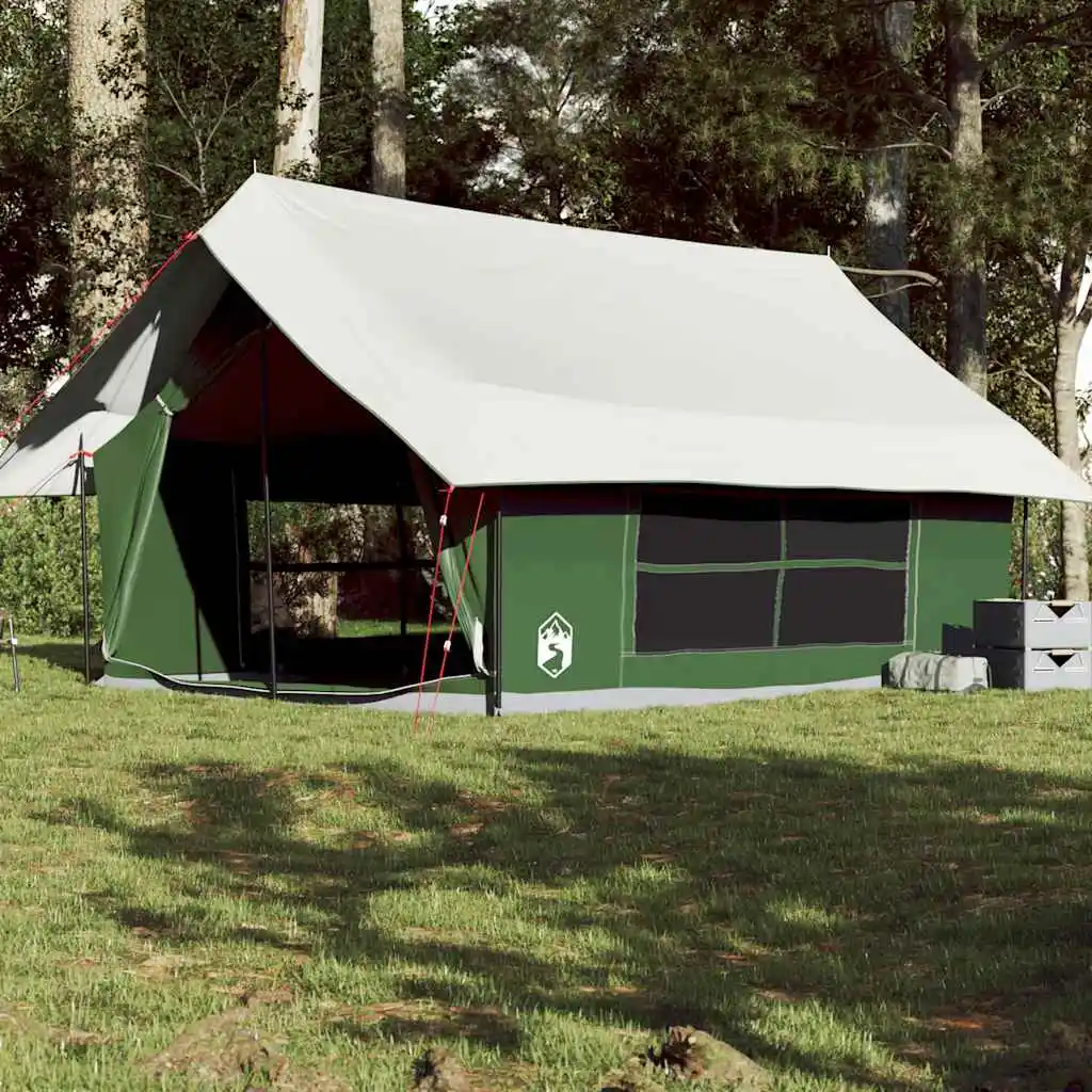 Campingzelt für 5 Personen, grün, wasserdicht, Familien-Outdoor-Faltzelt, tragbares Campingzelt-Equipment, UV-Schutz-Vordach