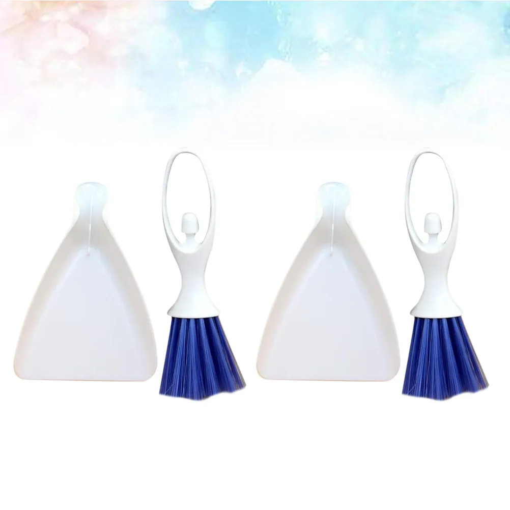 2Sets Mini Dustpan and Broom Set for Small Pets Rabbit Hedgehog Hamster Squirrel Cat Cage Cleaning Tool Portable Pet Supplies view 2