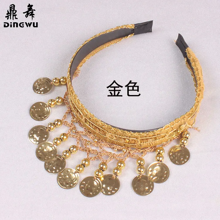 1pcs/lot woman children belly dancing headwear lady fashion hair band with coin