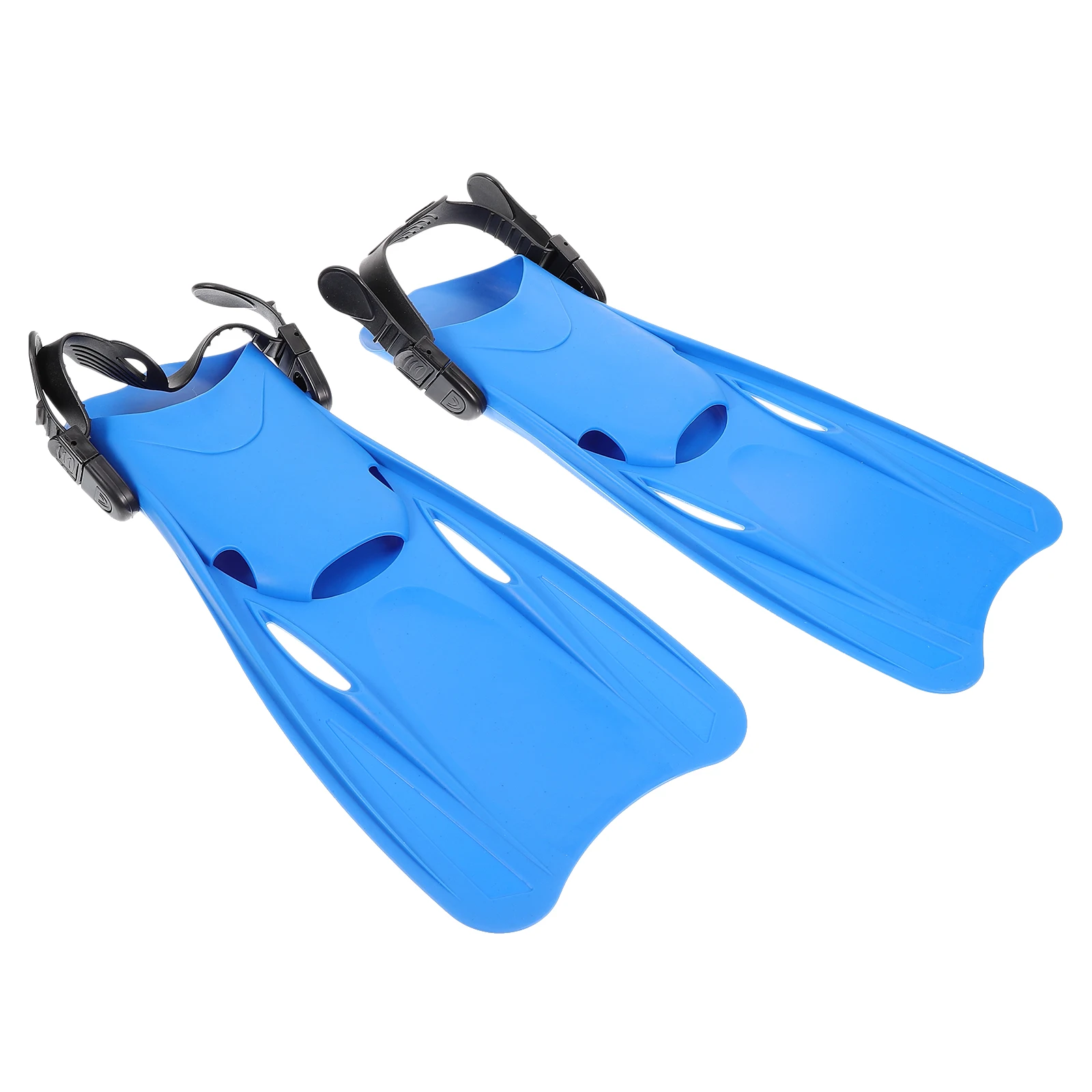 

1 Pair Diving Fins Lightweight Swim Flippers Adult Blue L 39-43 Snorkeling Gear Plastic Flexible Training Fins