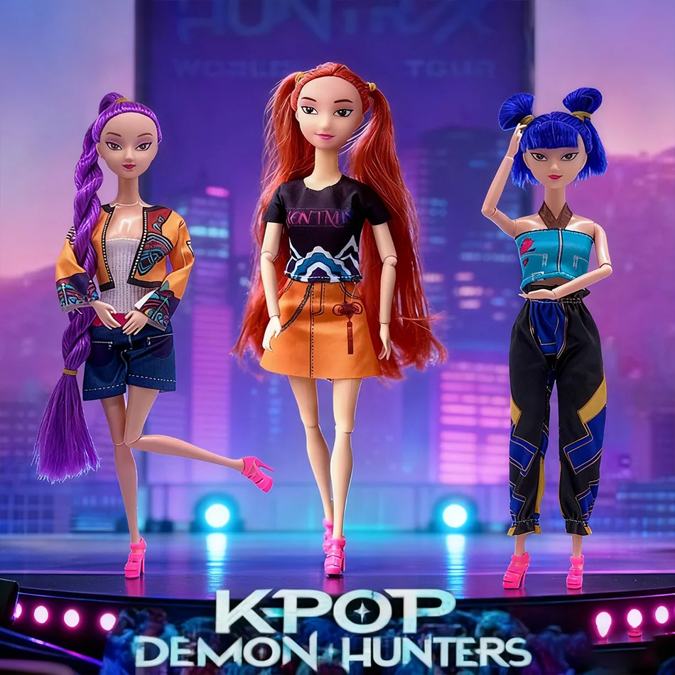 

Anime Kpop Demon Hunters Figure Model Toy Cartoon Gaming Peripherals Desk Decoration Collection Figures Model Toy for Kid Gift
