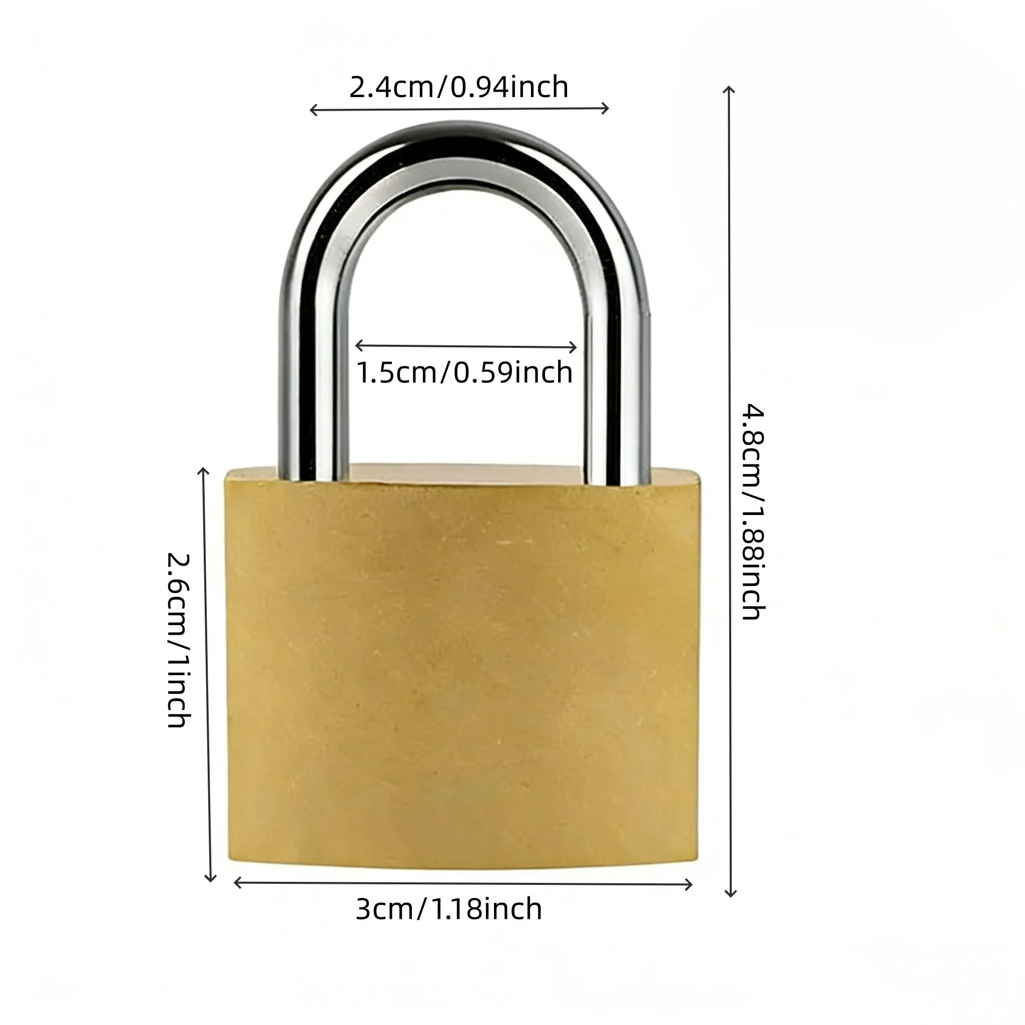 Waterproof Small Keyed Padlocks 2Pcs, 33mm Metal Security Locks for Travel Bags, Backpacks and Lockers