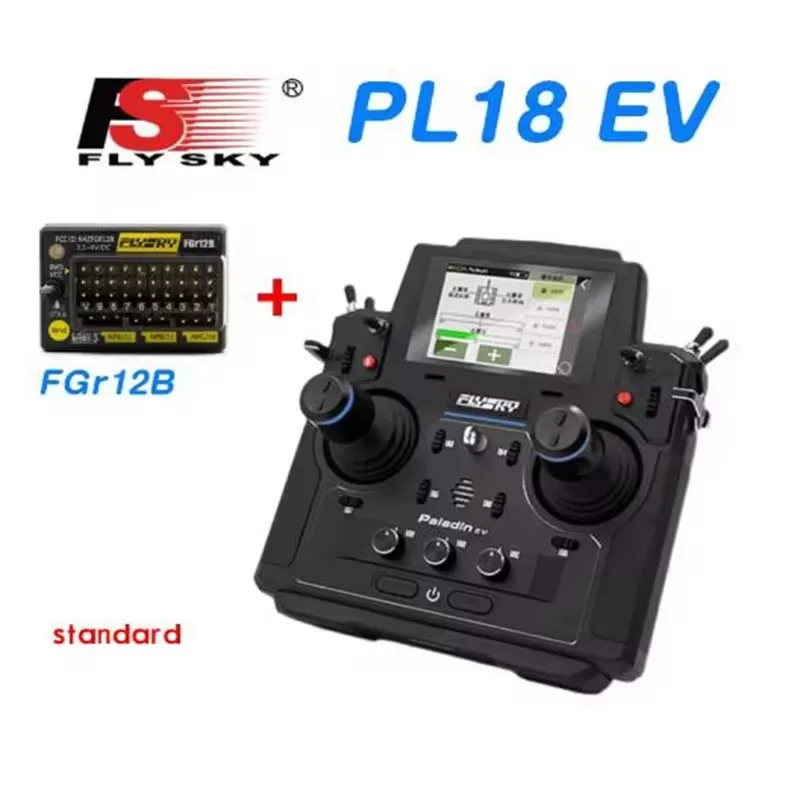 Flysky 18CH PL18EV Transmitter Radio System FGR12B Receiver RC Boat Car Tank Model Toy TH19211