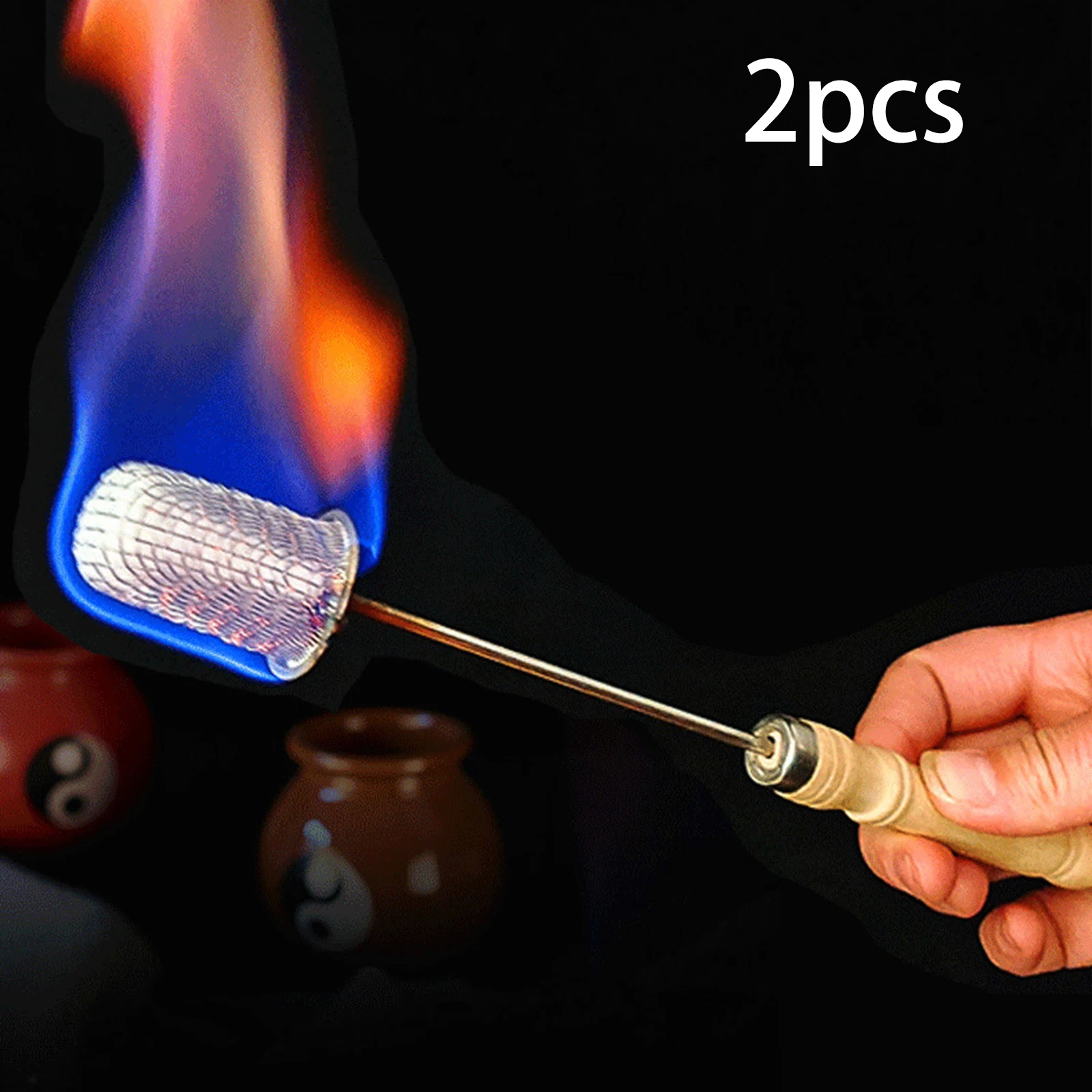 2 ชิ้น Cupping ไฟฉายสูญญากาศ Cupping Rod Igniter Cupping IGNITION Stick,จีน Acupoint สแตนเลส Fire Rods เครื่องมือ