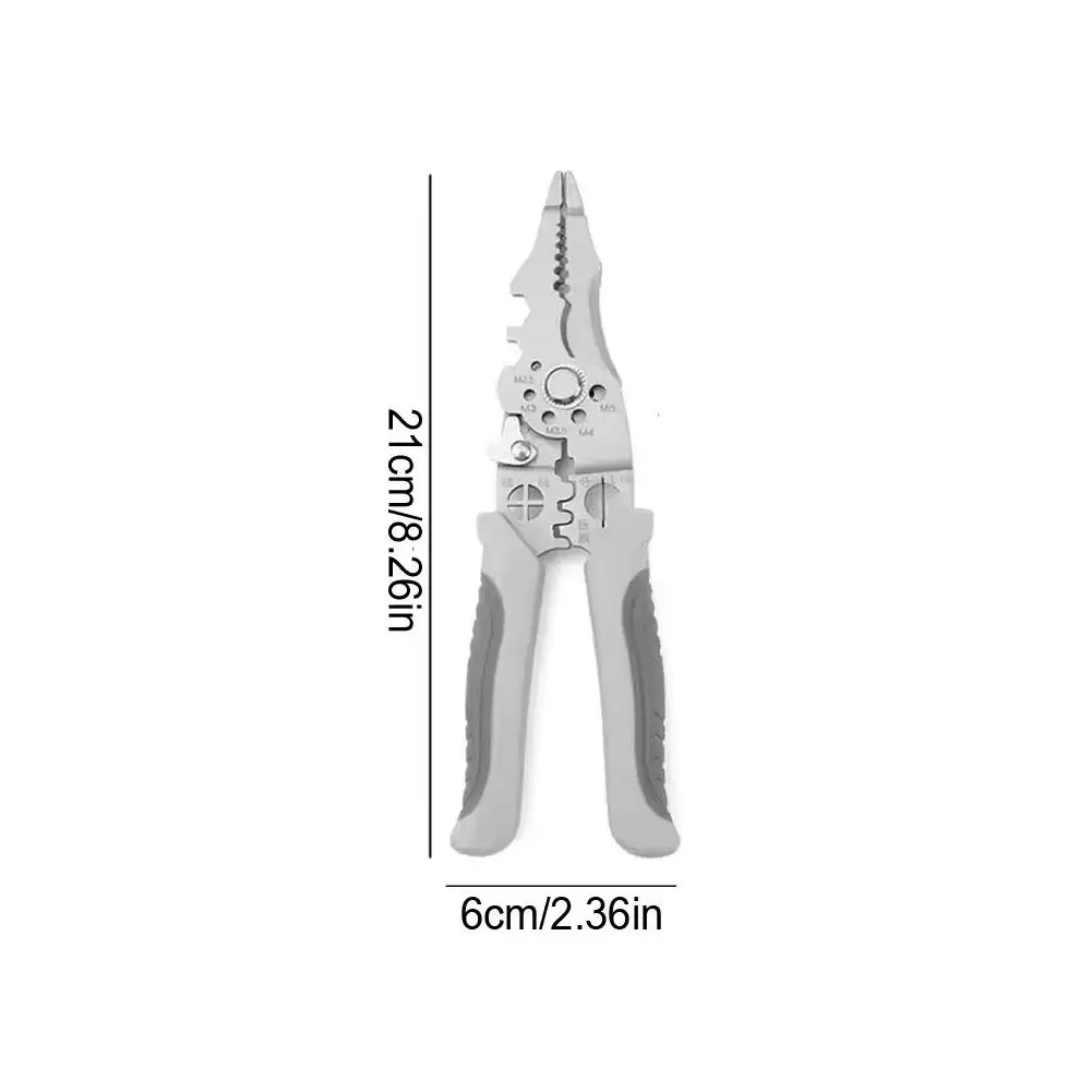 28 في 1 كهربائي متعدد الوظائف كماشة تجريد الأسلاك المحددة سبليت خط تقشير ولف كماشة قطع الأسلاك الصناعية