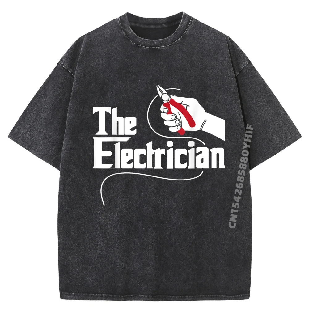 

Электрик, электрические инструменты, проводники, ремонтник, проводка, мужские футболки с рисунком, мужская потертая футболка большого размера