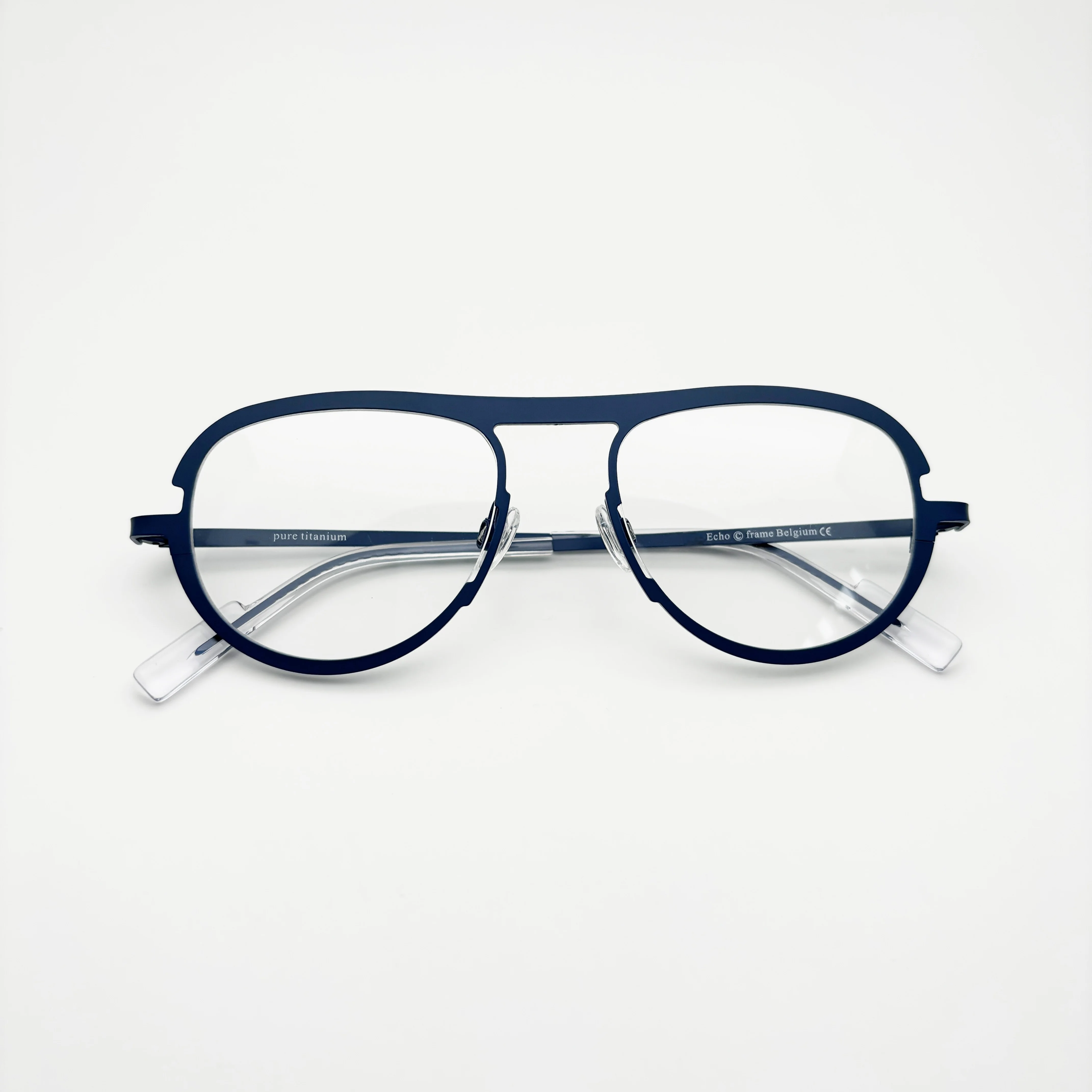 

Echo Belight Optical Belgium Geometry Pilot Shape Titanium Pilot Shape Spectacle Frame Men Women Eyeglasses