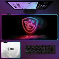 MSI Rgb Mouse Pad RGB Luminous 700X400mm Large Table Pad Encrypted Anti Skid Super Large Mouse Pad