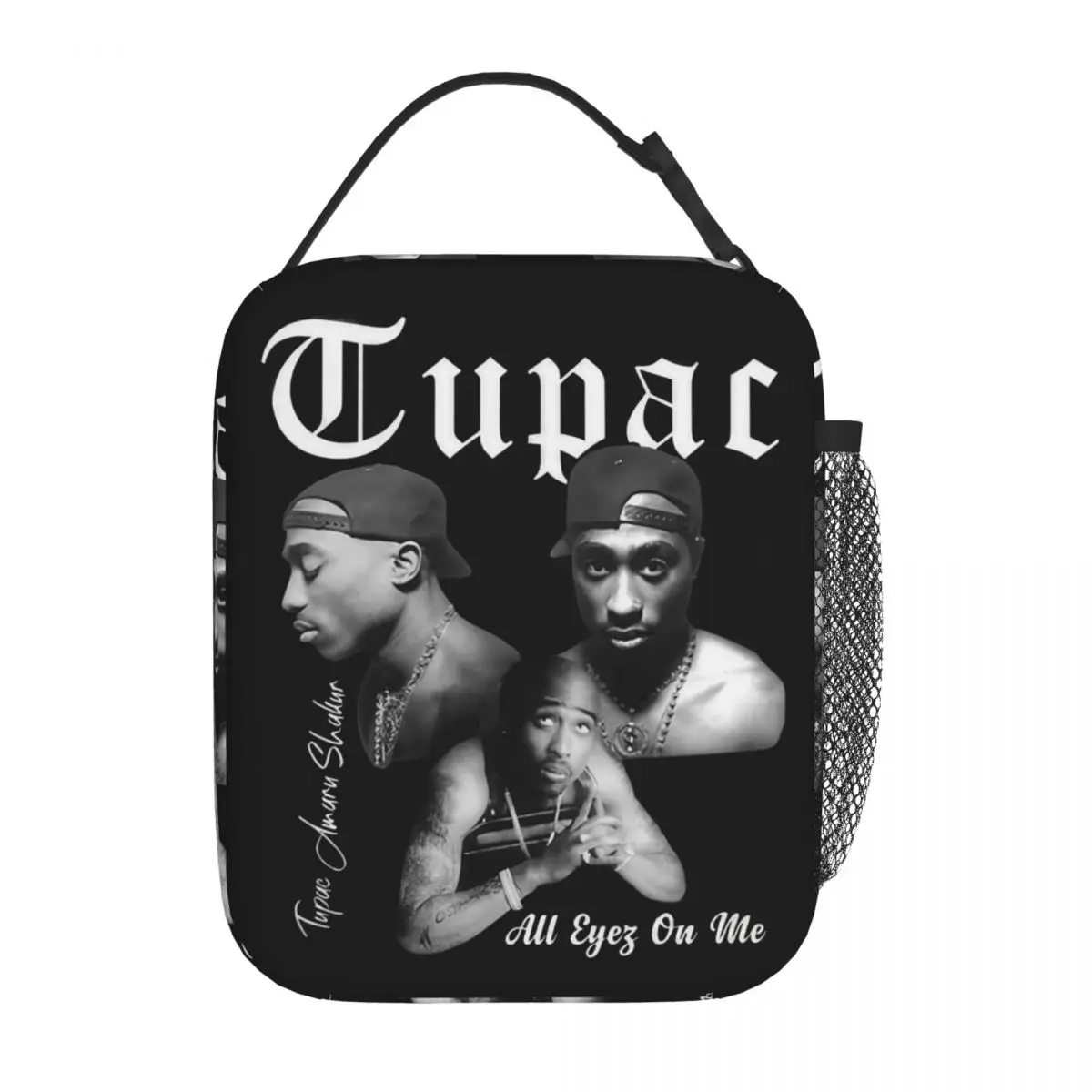 Tupac 2pac Hip Hop Insulated Lunch Bags Cooler Bag  Meal Container High Capacity Tote Lunch Box Girl Boy Beach Outdoor