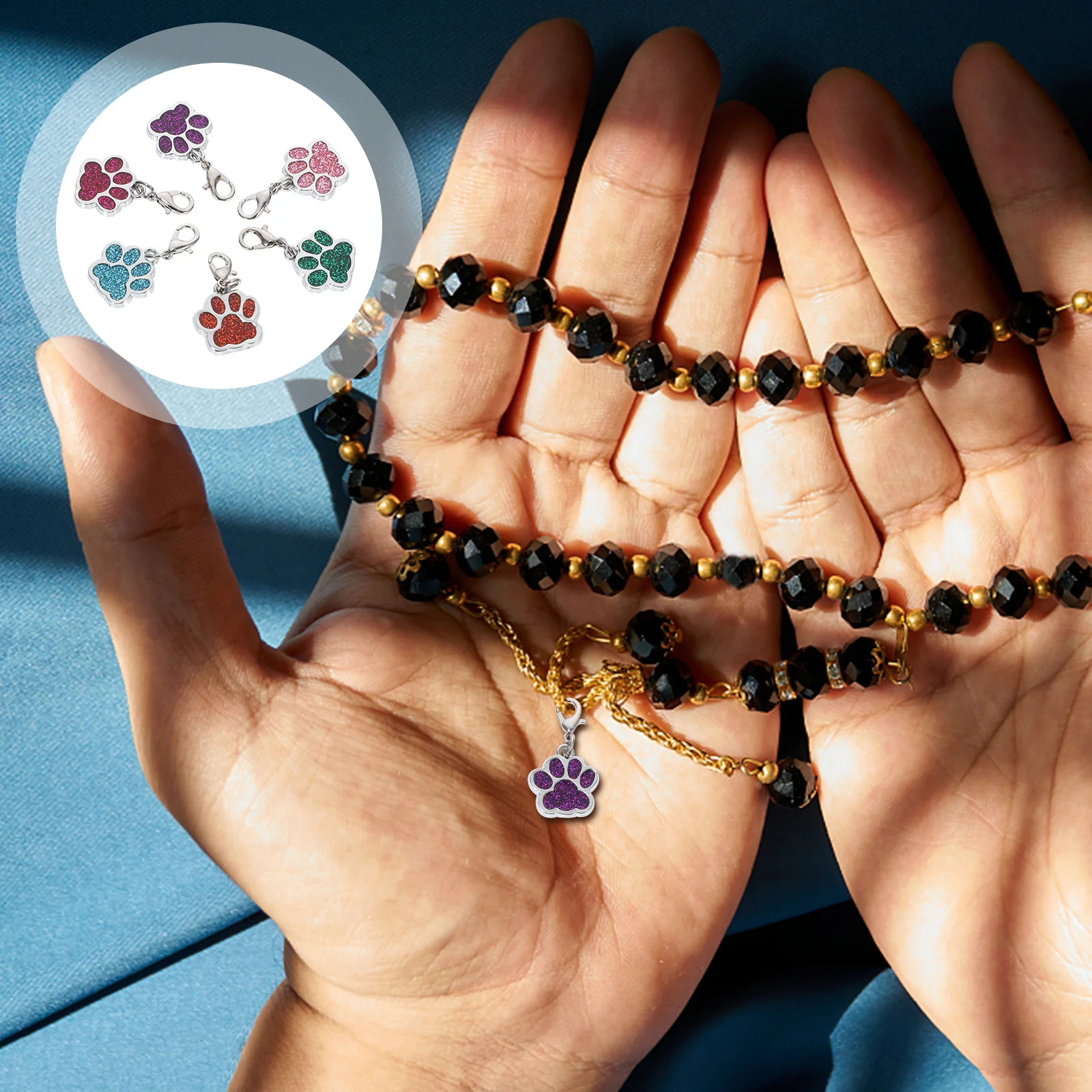 

12pcs Lobster Clasp Jewelry Accessories Diy Stainless Steel Pendants For Necklace Earring Bracelet Making Craft Decor