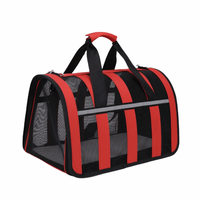 Foldable Travel Puppy Handbag Oxford Cloth Comfortable Cats Dog Carrier Skew Straddle Zipper Outdoor Cat Carrier Bag Pet Outing