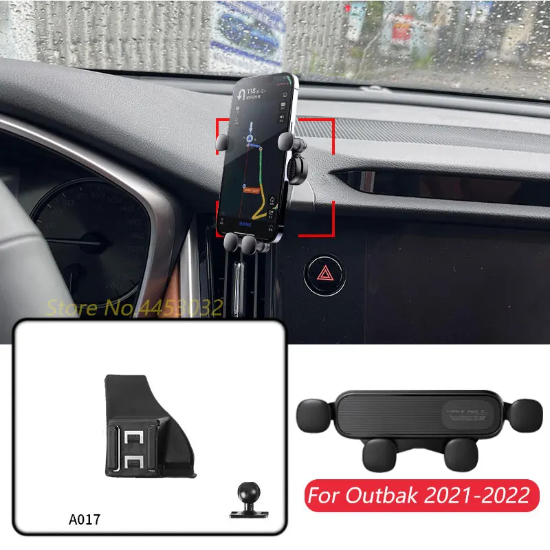 Soporte de teléfono móvil para coche Subaru Outback 2021-2022, ventilación de aire ajustable, soporte de navegación por gravedad GPS, accesorios horizontales