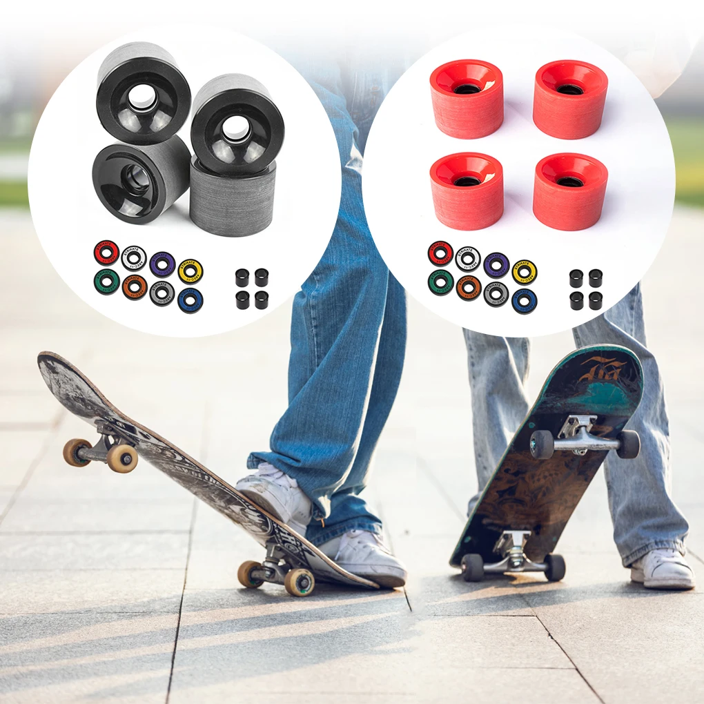 Skateboard Wheel Bearings Longboard Washers Set Outdoor Sports Longboarding