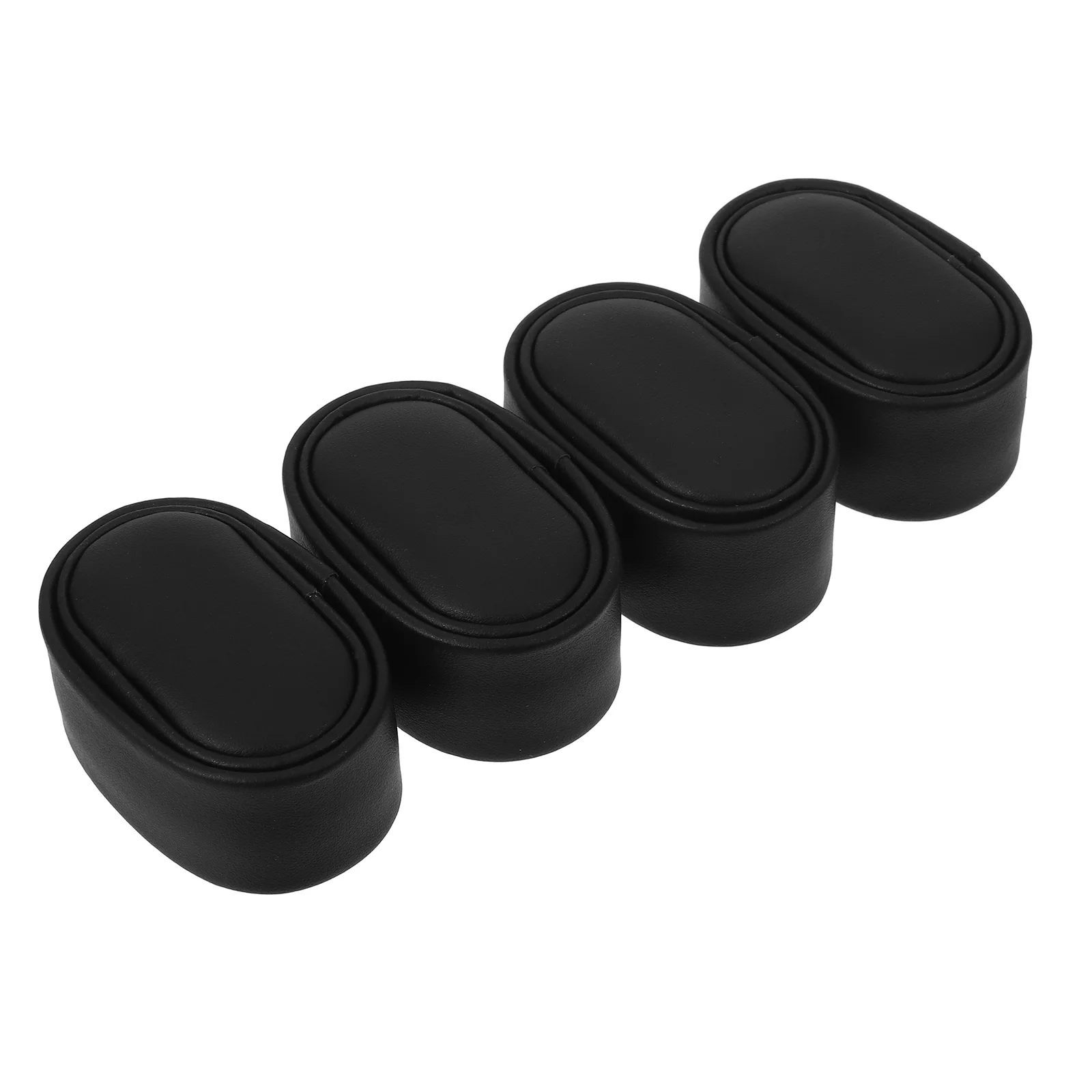 

Small Watch Pillow 4 Pcs Set for Watch Winder Black PU Accessory Box Delicate Storage Organizer for Men