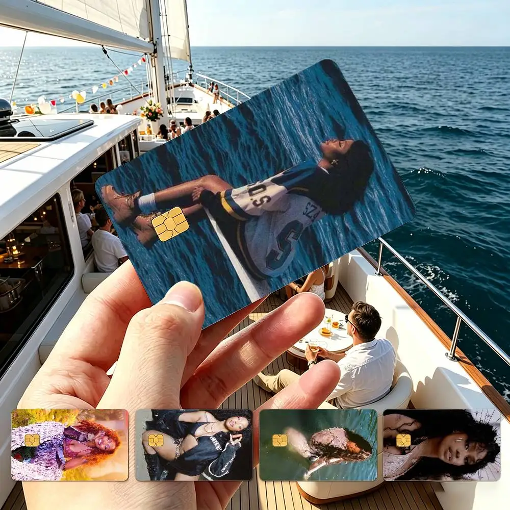 

Singer SZA Lana Credit Card HD Stickers Game Card Decal Small Chip Waterproof Sticker Gift