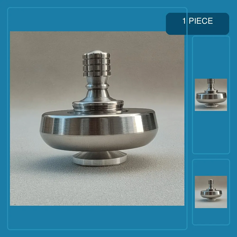 Metal Spinning Top Finger Spinner Fidget Titanium Alloy Gyro EDC Toy Stress Relief Toy for Adults Kids Hand Twisted Gyroscope