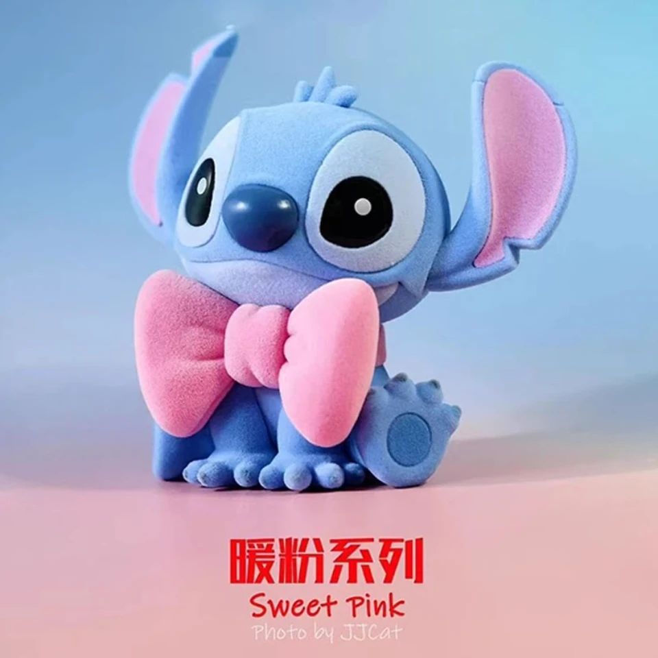 Authentic Disney Stitch Sweet Pink Series Mystery Blind Box Stitch Figurine Cute Stitch Pvc Toy Decorate Desktop Ornaments Gift