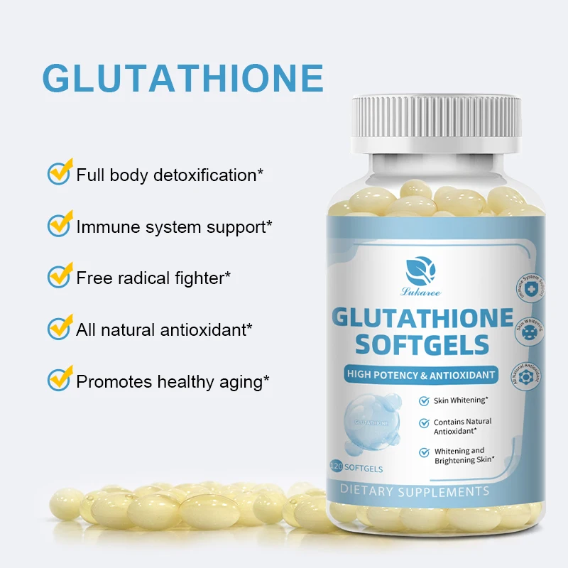 Lukaree Glutathione Capsule Whitening and Skin Care Antioxidant Support Liver, Brain and Immune Health