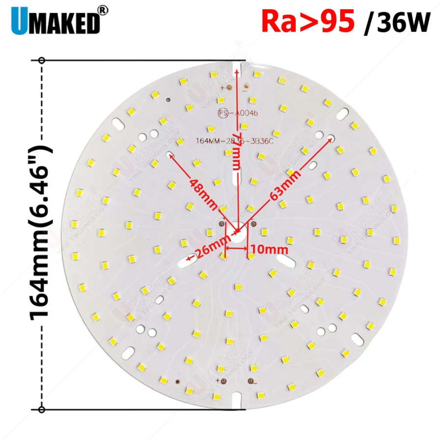 

24-50W led downlight PCB board,CRI 95 SMD2835 Brightness Light Board Led Lamp Panel,aluminum lamp source for tracking light DIY