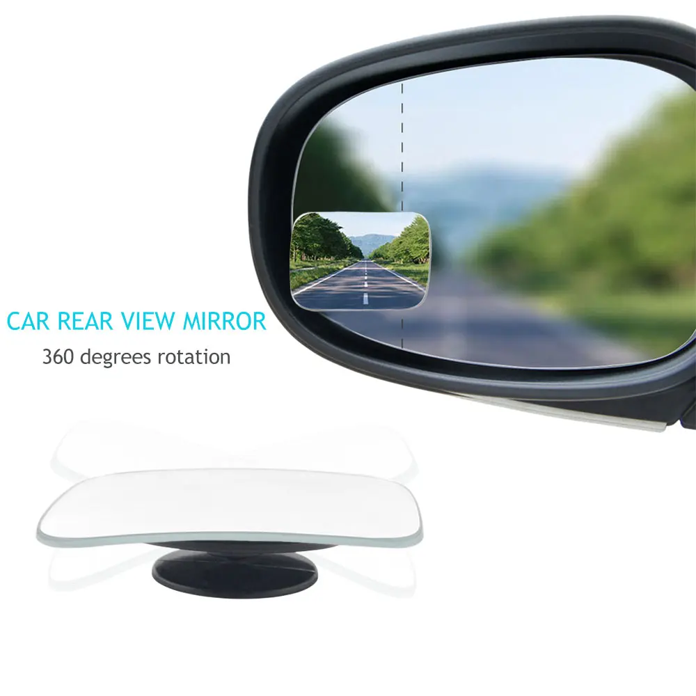 DSYCAR 1Pair Blind Spot Mirror, Auxiliary Rearview Mirror HD Convex Mirror Suitable for All Universal Vehicles Cars and Drivers