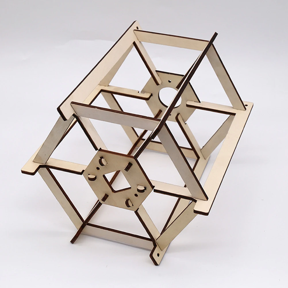 

Wooden Lampshade Frame DIY Craft Smooth Surface Durable Wood Material Hanging Decor Diy Lantern Frame Portable Antiqued