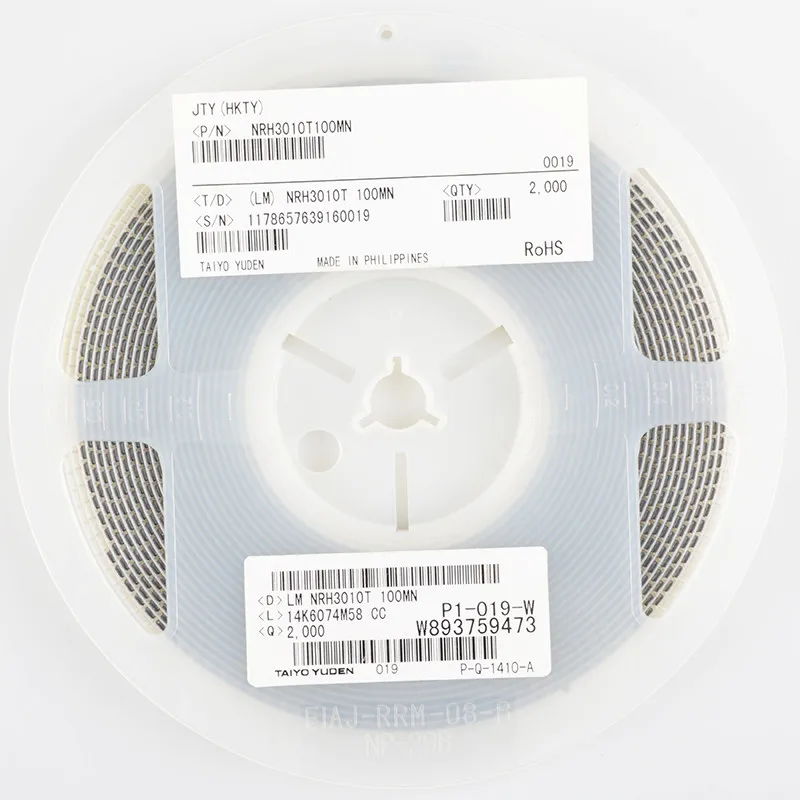 NRH3010T100MN High Current Power Inductor 3010 10uH Current 600MA-620MA  5pcs