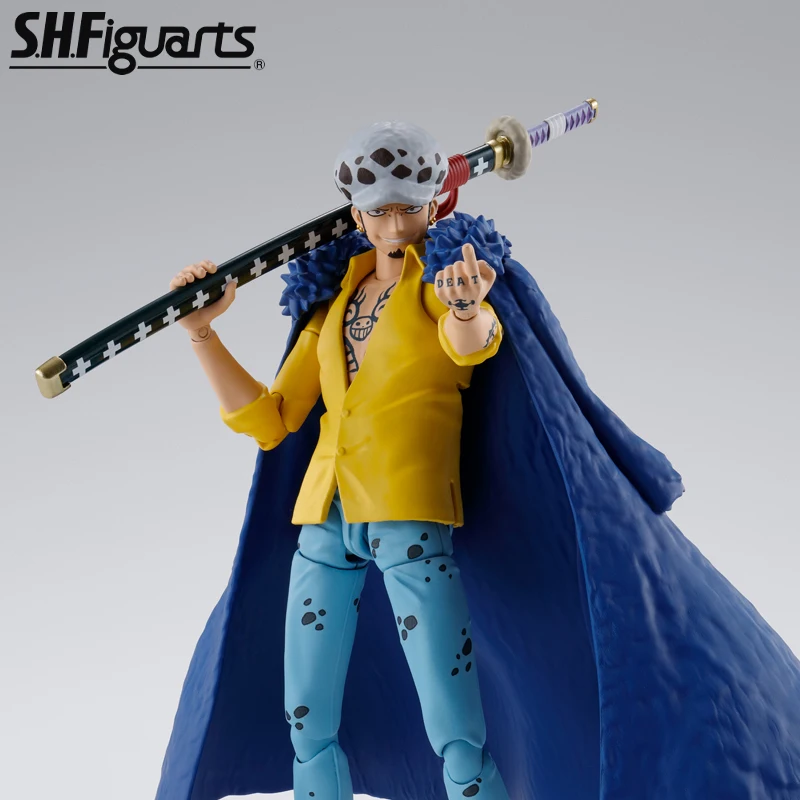 Bandai S. Figura de Ação H. Figuarts One Piece, Lei de Trafalgar, O Raid em Onigashima, Modelo de Brinquedo Colecionável, Original, Em Estoque, 16cm