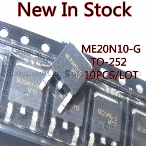 10 개/몫 새로운 ME20N10-G ME20N10 20N10 ~ 252 LCD 전계 효과 MOS 튜브 20A 100V 재고 있음 