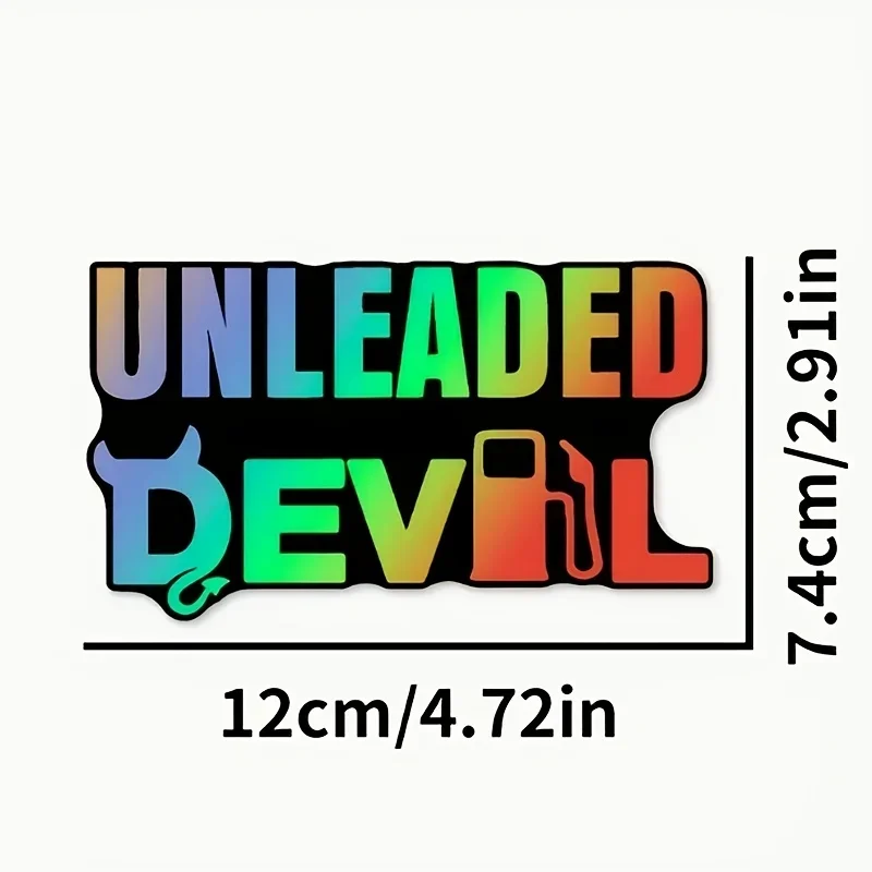 قطعة واحدة من ملصقات الفينيل الشيطانية غير المصنوعة من الرصاص - فيبي المتمرد لتزيين الخوذة/نوافذ السيارة/مغناطيس الثلاجة