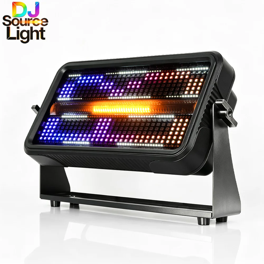 LED 400W Strobe Light RGB With Warm Cold White Flash Wash Horse Running Effect For Dj Club Dance Party Wedding Stage Disco Ligh
