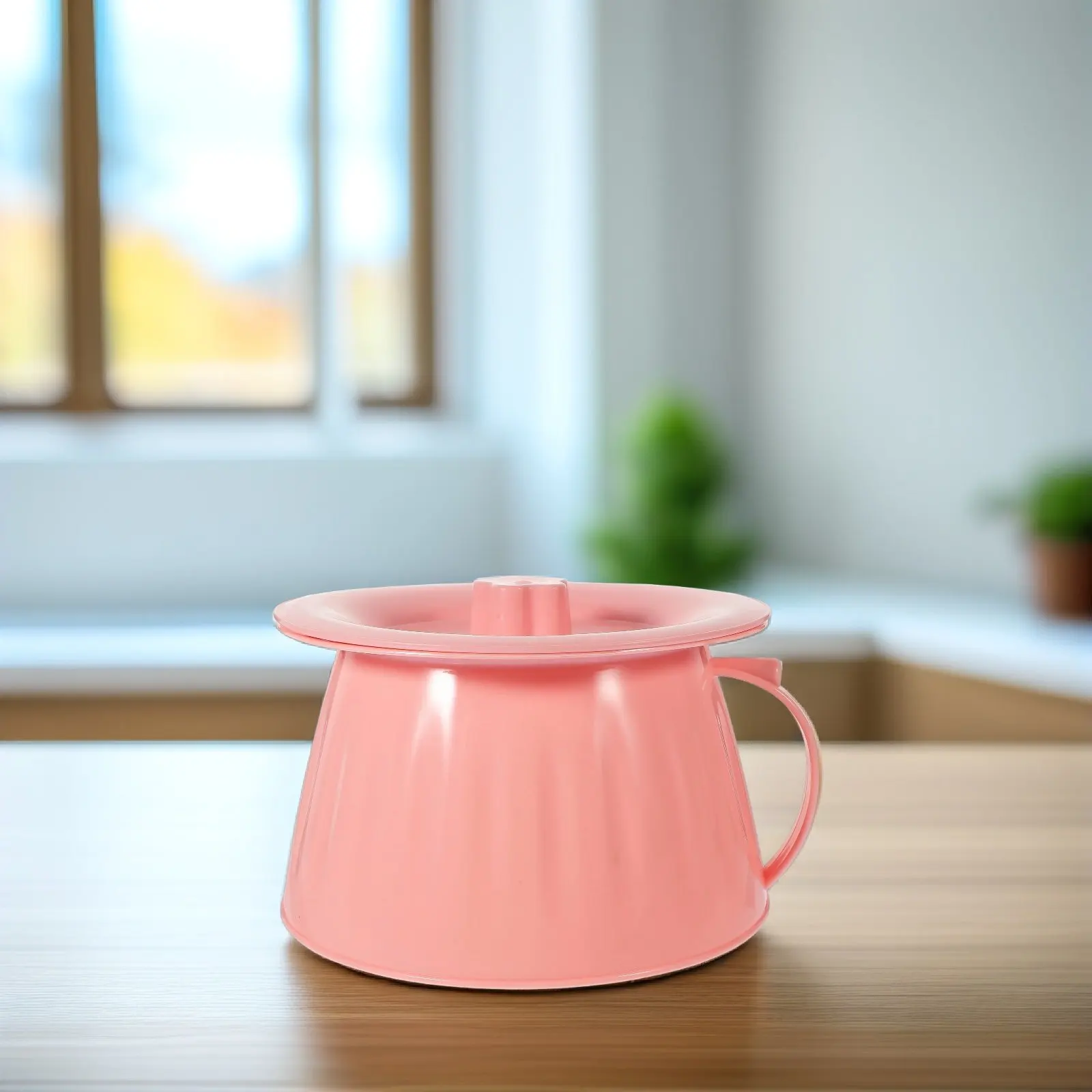 

Lightweight Plastic Spittoon Sturdy Wear-Resistant Surface Easy Clean Flat Base Stable Portable Toilet for Home Camping Urinal