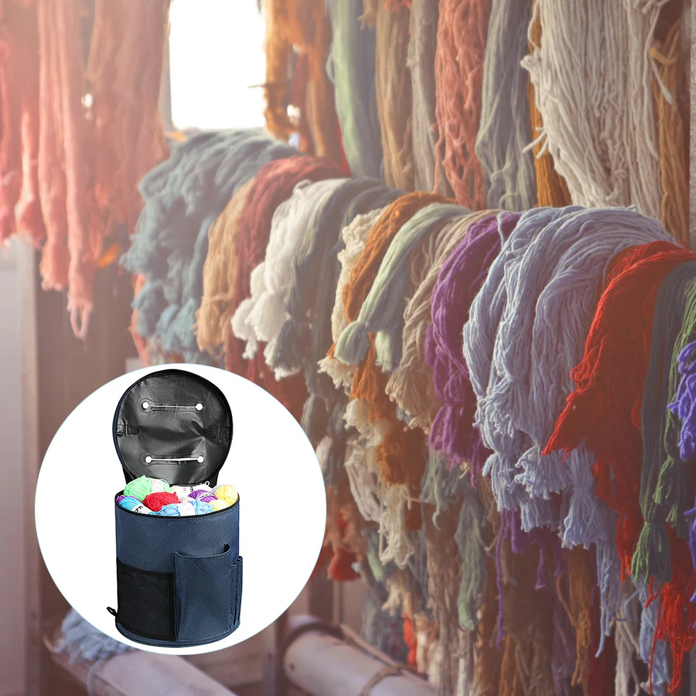 

Large Capacity Wool Ball Storage Bag Oxford Cloth Durable Knitting Tools Organizer Yarn Tote Sewing Accessories Case Portable