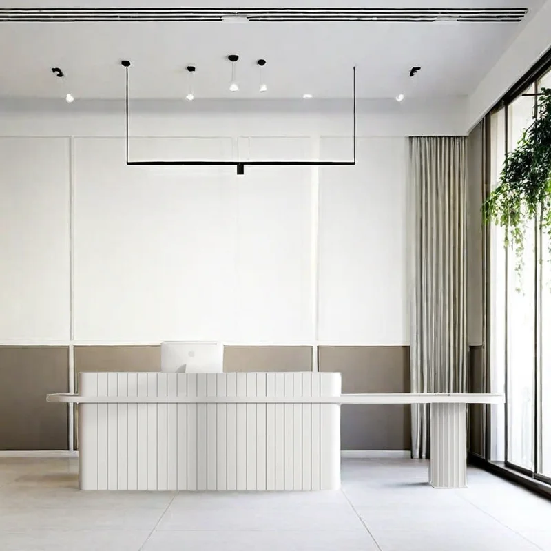 

Shop Service Counter Furniture Front Desk Reception Clothes Modern Table Help Restaurant Hairdressing Empfangstheke Advanced