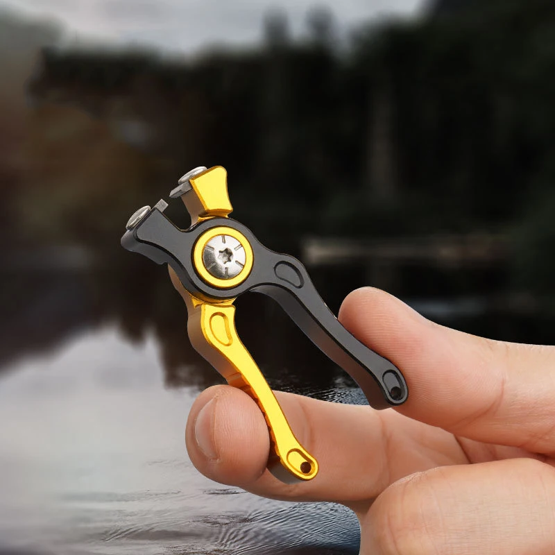 Dobeli Mini Aluminium Legierung Wolfram Angeln Zangen PE Linie Schere Tragbare Sharp Schneiden Werkzeug Angelgerät Pesca Zubehör – Detail 3