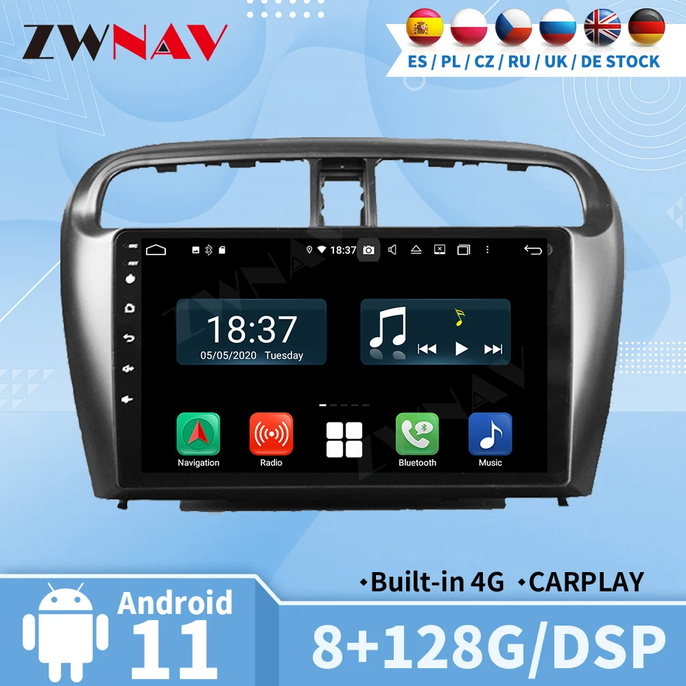 Carplay Radio GPS For Mitsubishi Attrage 2012 2013 2014 2015 2016 Automotive Multimedia Central 2 Din Android Auto Screen Stereo