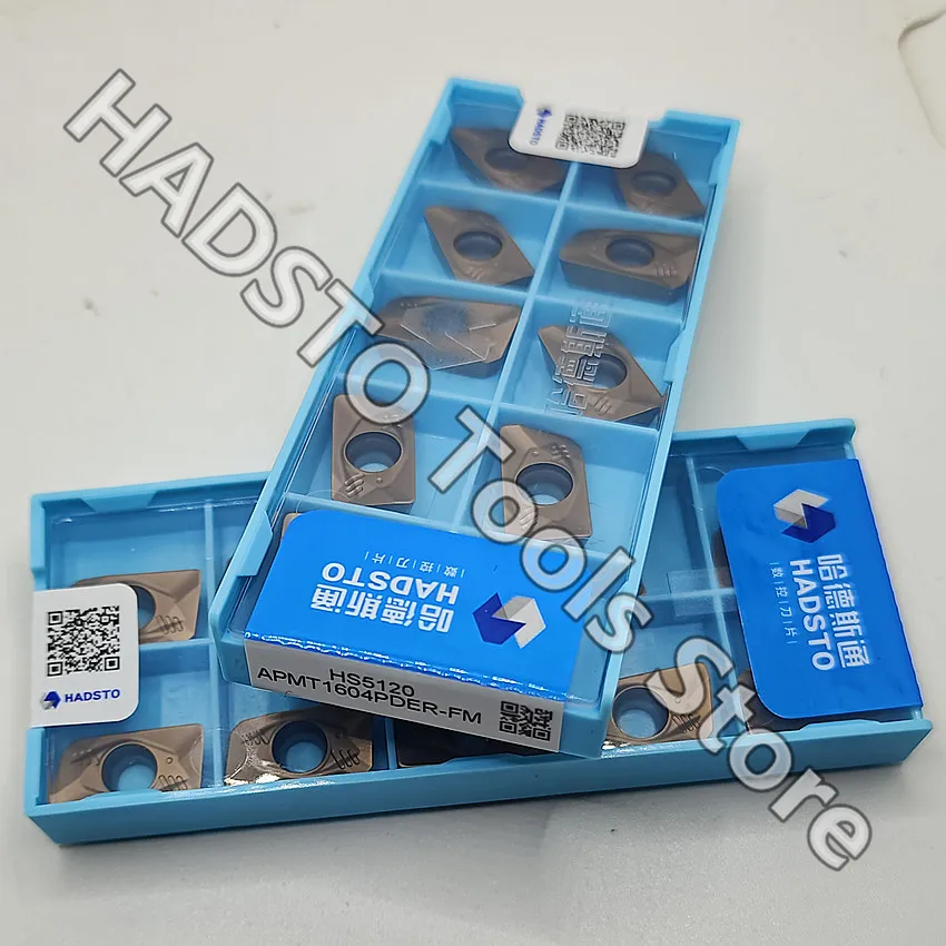 APMT1604PDER-FM HS5120 APMT1604 APMT1604PDER APMT HADSTO CNC carbide inserts Milling inserts For Stainless steel