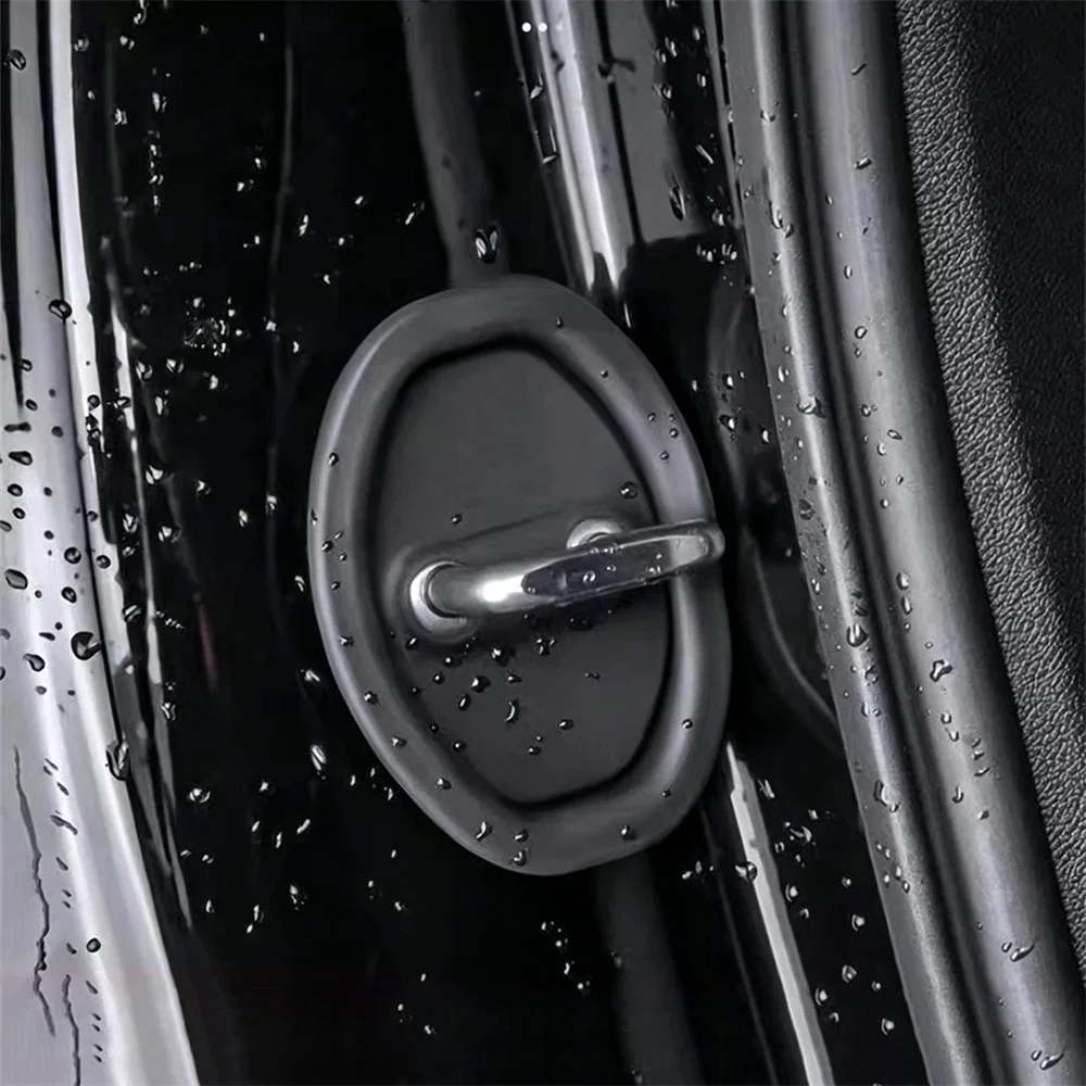 4PCS Soft Rubber Sleeve Protective Pad Door Guard Car Accessories Auto Damper Cleansing Lock Shock Seagull Absorption Buffer