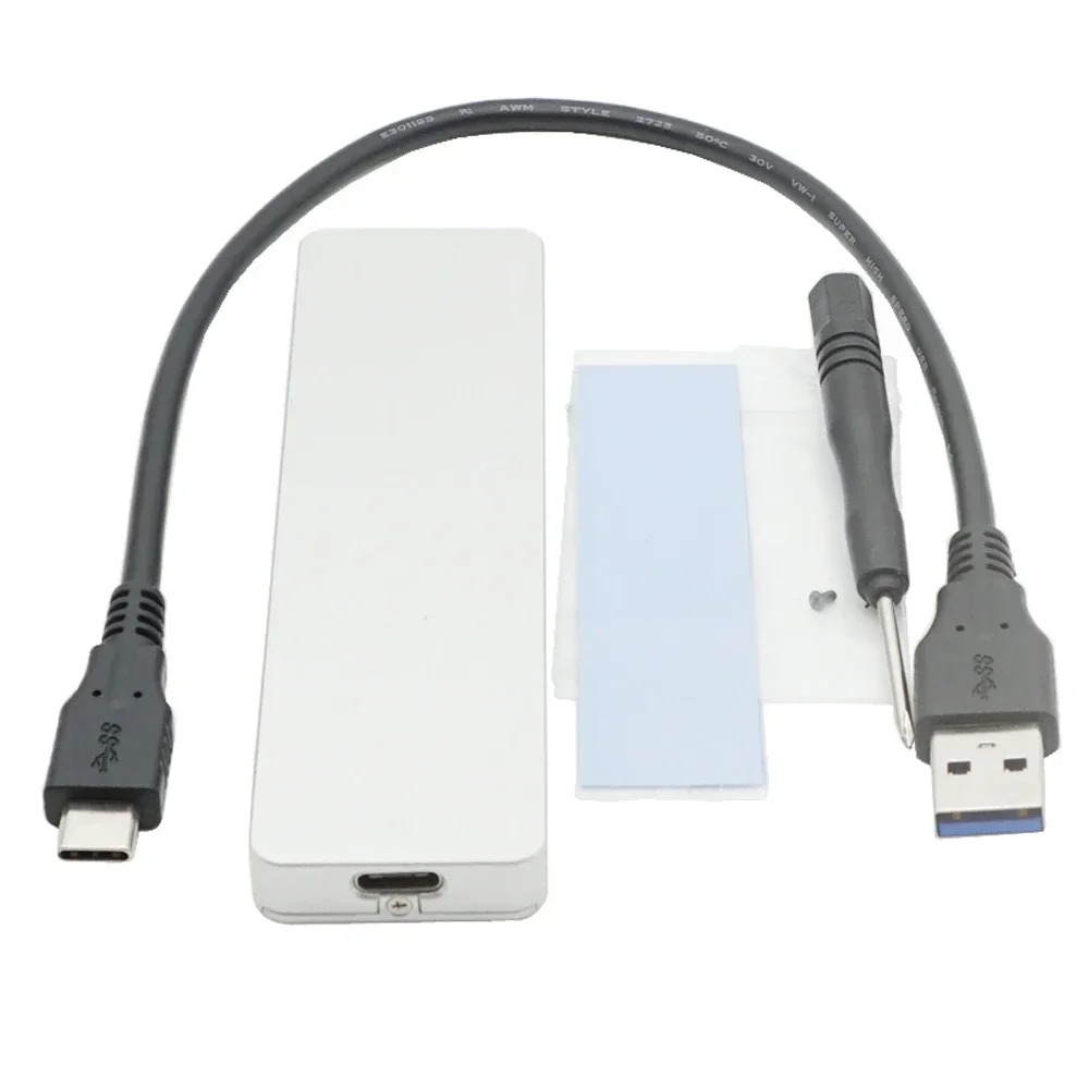 

USB3.1 Type-C to M. 2 NVME PCIE SSD Enclosure PCI-E protocols Mobile Hard Disk Box JMS583 chip Aluminium Heat dissipation