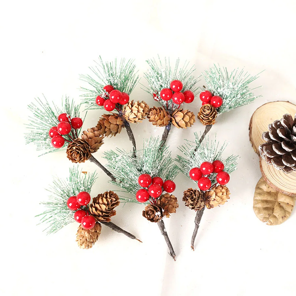 Decorative Pine Picks For Christmas Artificial Holiday Centerpieces Red Artificial Pine Picks Endless Decorating Possibilities