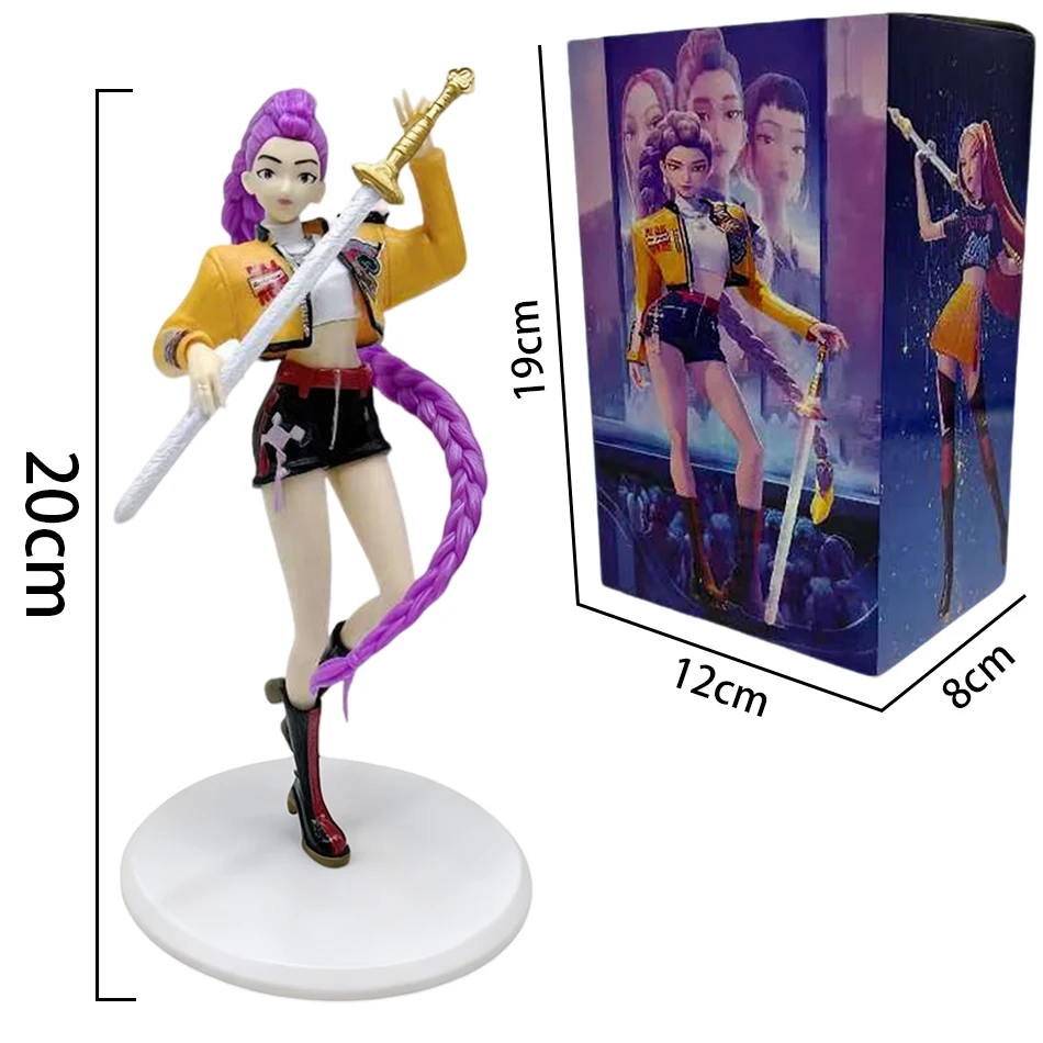 Anime Kpop Movie Demon Hunters Action Figure Toy Rumi Figurine Collection Doll Decor Anime Figurina a tema Articolo da collezione Regalo