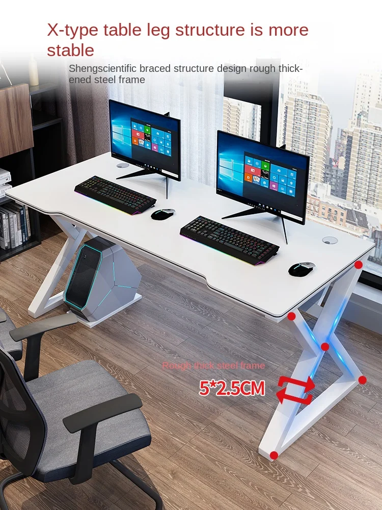 Computer desk desktop computer tabletop home table bedroom gaming table simple modern desk student dormitory writing desk desk