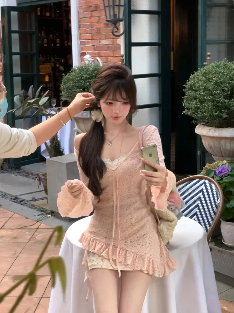 프린지 드레스 세트 여성용 드레스 스타일리시한 봄 프린지 드레스 세트 여성용 드레스 스타일리시한 봄 프린지 드레스 세트