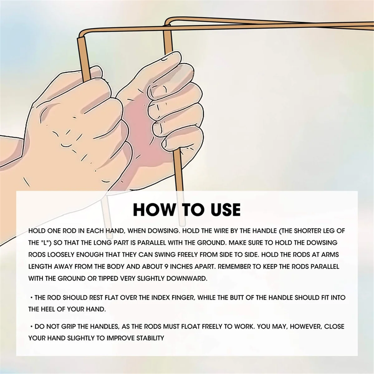 High-end 2Pcs Copper Dowsing Rods Spiritual Divining Rods Flexible Copper Rod Dowsing Spirit Rods with Pendulum Pendant