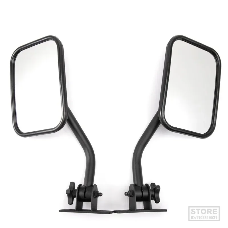 For Jeep Wrangler TJ JK 4x4 Off-road Mirrors Rectangular  Quick Release Side View  Door Off 