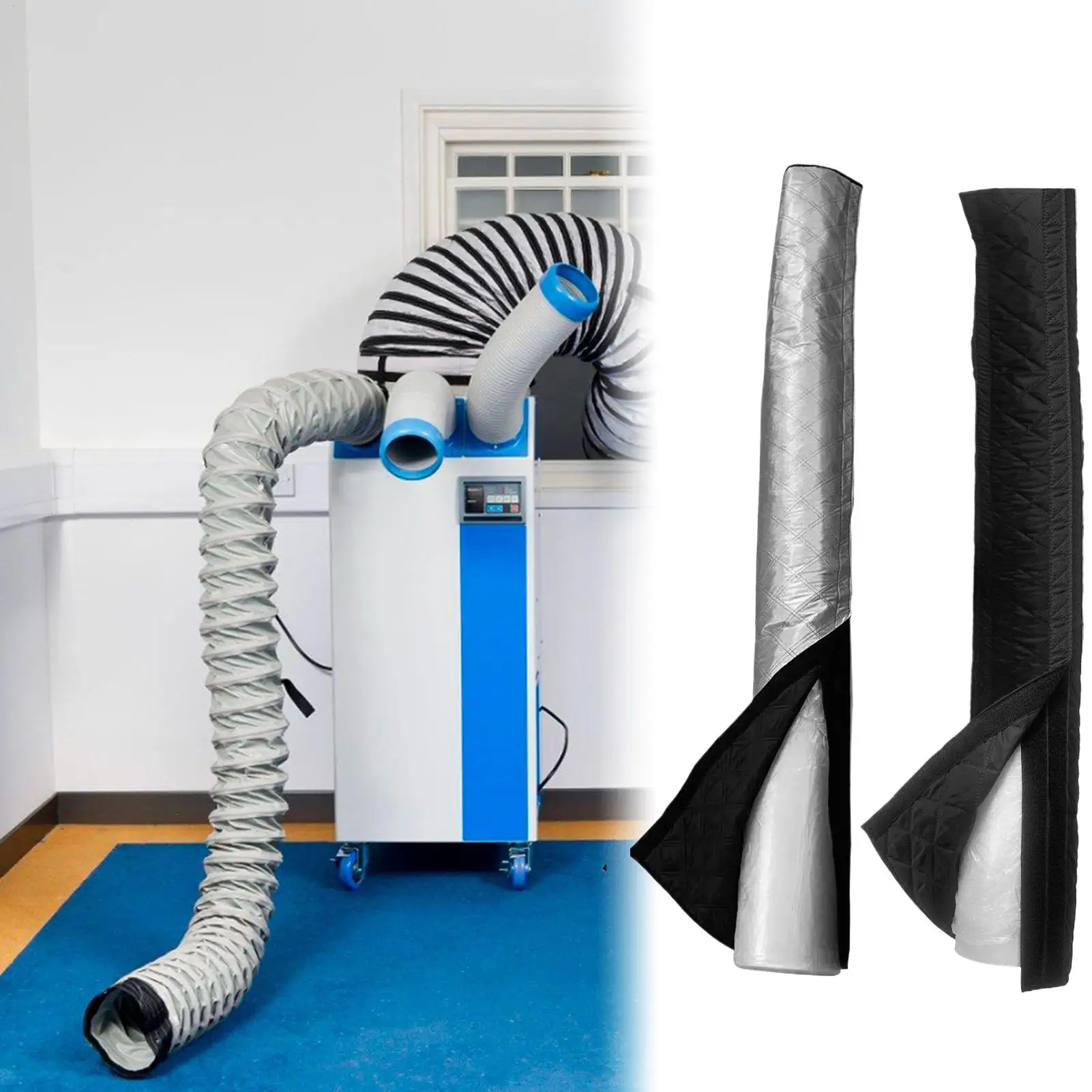 Air Conditioner Exhaust Hose Insulation Cover Portable AC Insulated Sleeve AC Dustproof Hose Duct Vent Cover for Heat Insulation